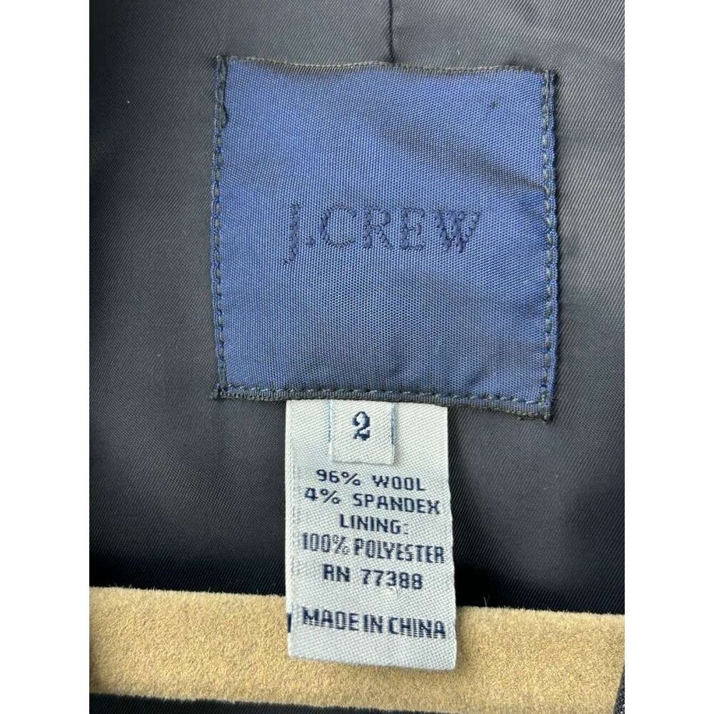 J. Crew Women's Size 2 Wool Blend Two Button Blazer Jacket - Picture 3 of 12